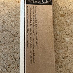 Pampered chef BBQ skewers set of 4 NIB